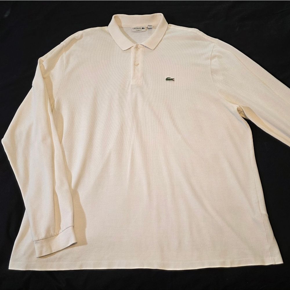 Lacoste Classic Fit White Polo Mens 4XL